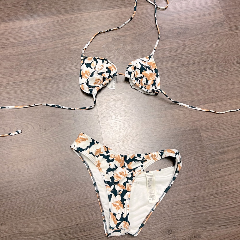 Abercrombie and Fitch floral bikini set